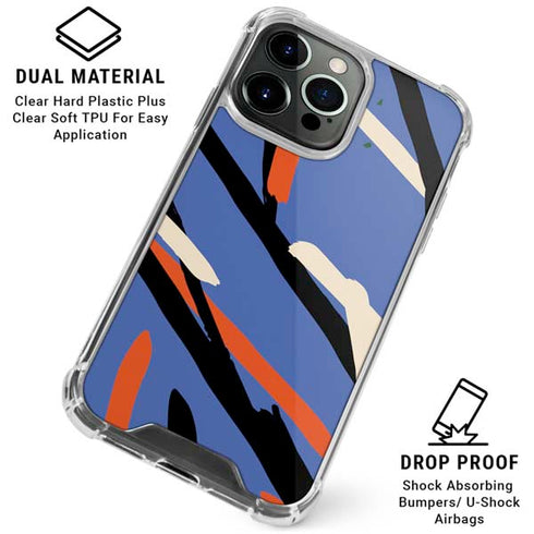 Abstract Lines iPhone 16 Pro Clear Case